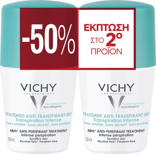 Vichy Anti-Transpirant Treatment Αποσμητικό 48h σε Roll-On 50ml