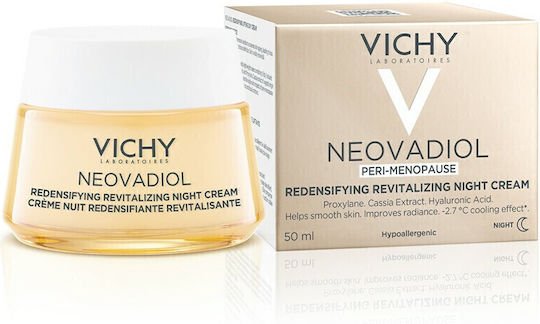 Vichy Neovadiol Peri-Menopause Κρέμα Προσώπου Νυκτός για Αντιγήρανση, Σύσφιξη & Λάμψη με Υαλουρονικό Οξύ 50ml